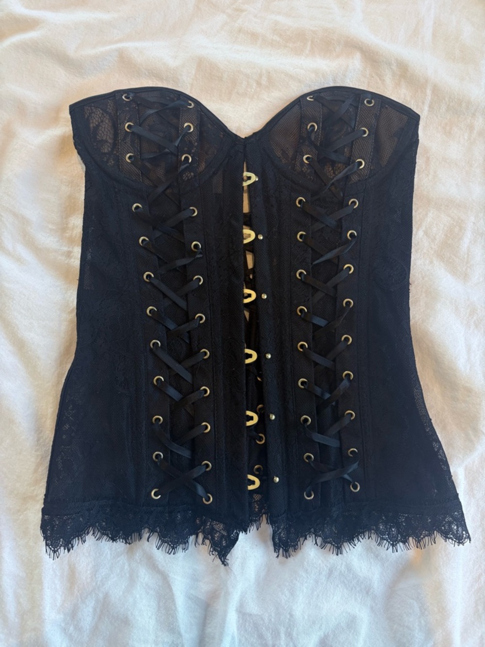 Black Lace Bustier Corset